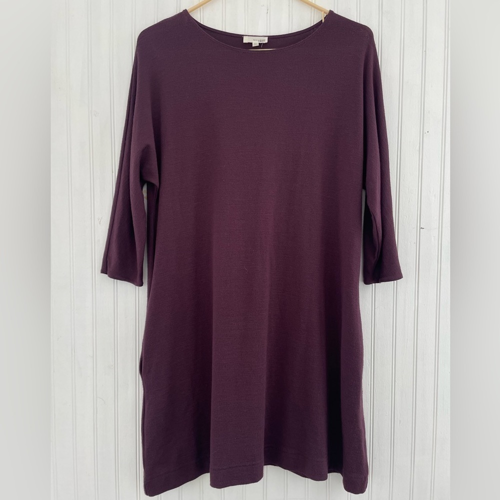 Aritzia Wilfred Free Women's Wine Maroon Burgundy Cober Dress Oversized Size XXS